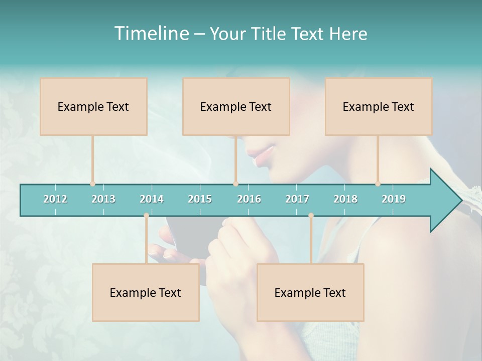 Cup Dark Latte PowerPoint Template