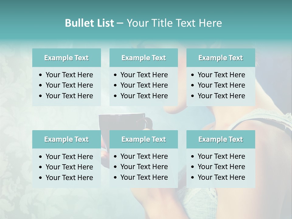 Cup Dark Latte PowerPoint Template