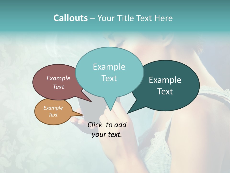 Cup Dark Latte PowerPoint Template