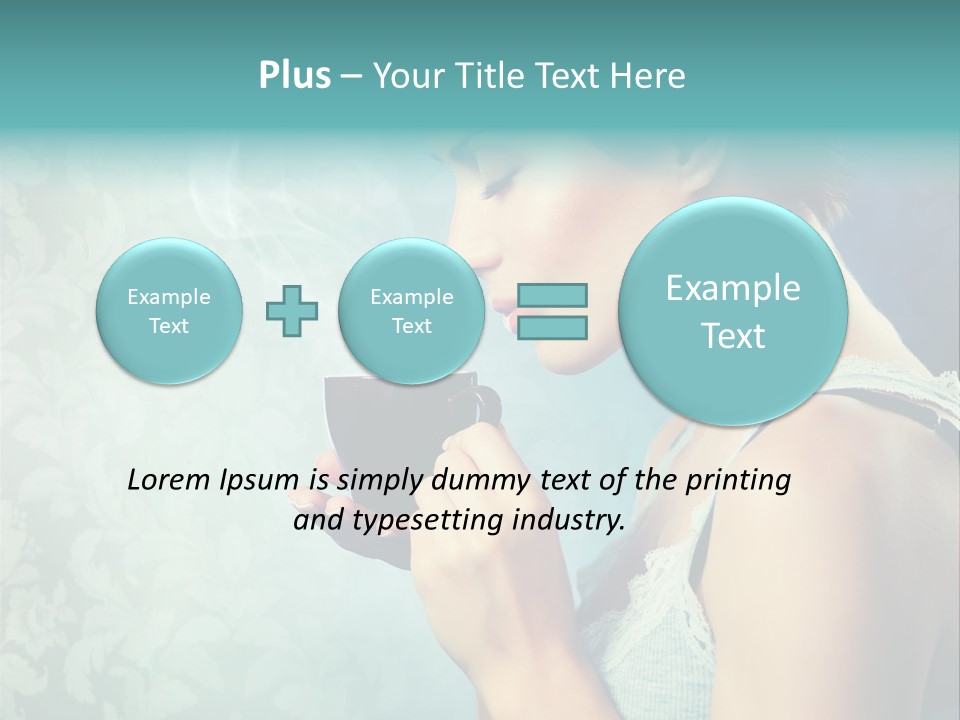 Cup Dark Latte PowerPoint Template