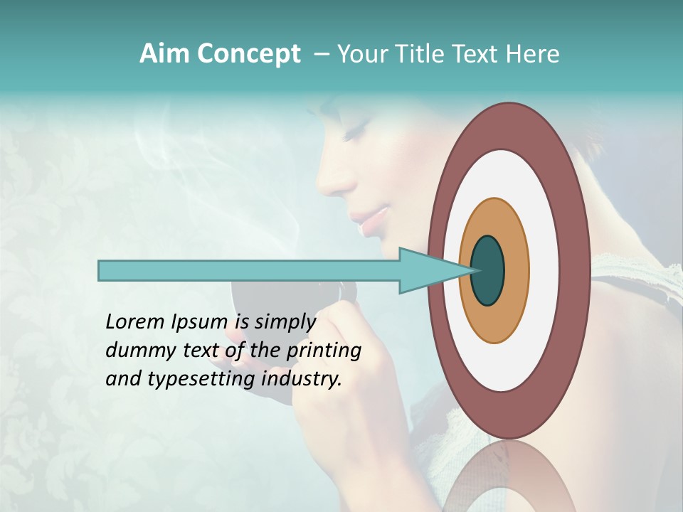 Cup Dark Latte PowerPoint Template