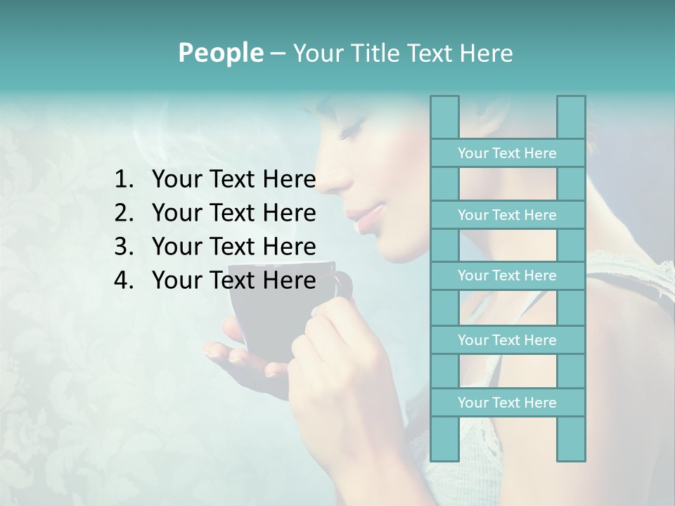 Cup Dark Latte PowerPoint Template