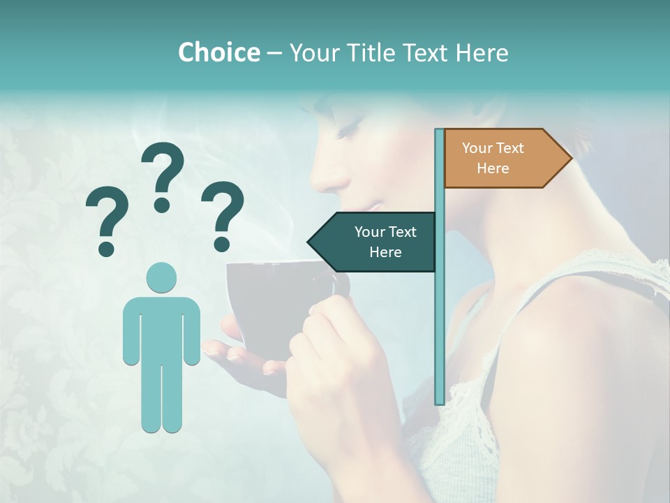 Cup Dark Latte PowerPoint Template