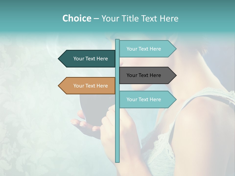 Cup Dark Latte PowerPoint Template