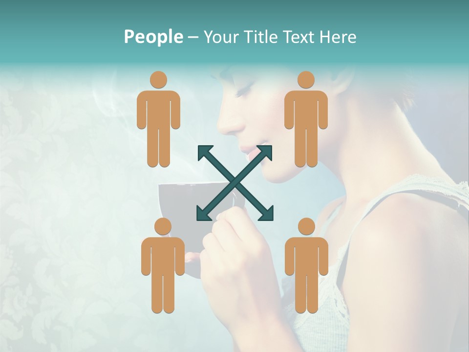 Cup Dark Latte PowerPoint Template