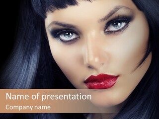 Beautiful Face Background PowerPoint Template