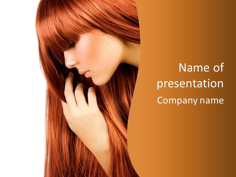 Ginger Straight Wellness PowerPoint Template