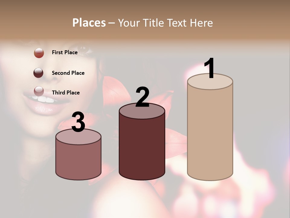 Cosmetic Girl Fashion PowerPoint Template