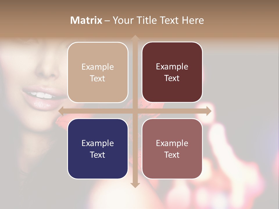 Cosmetic Girl Fashion PowerPoint Template