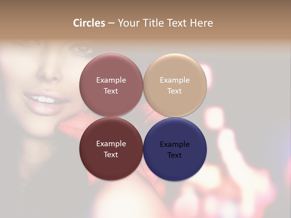 Cosmetic Girl Fashion PowerPoint Template