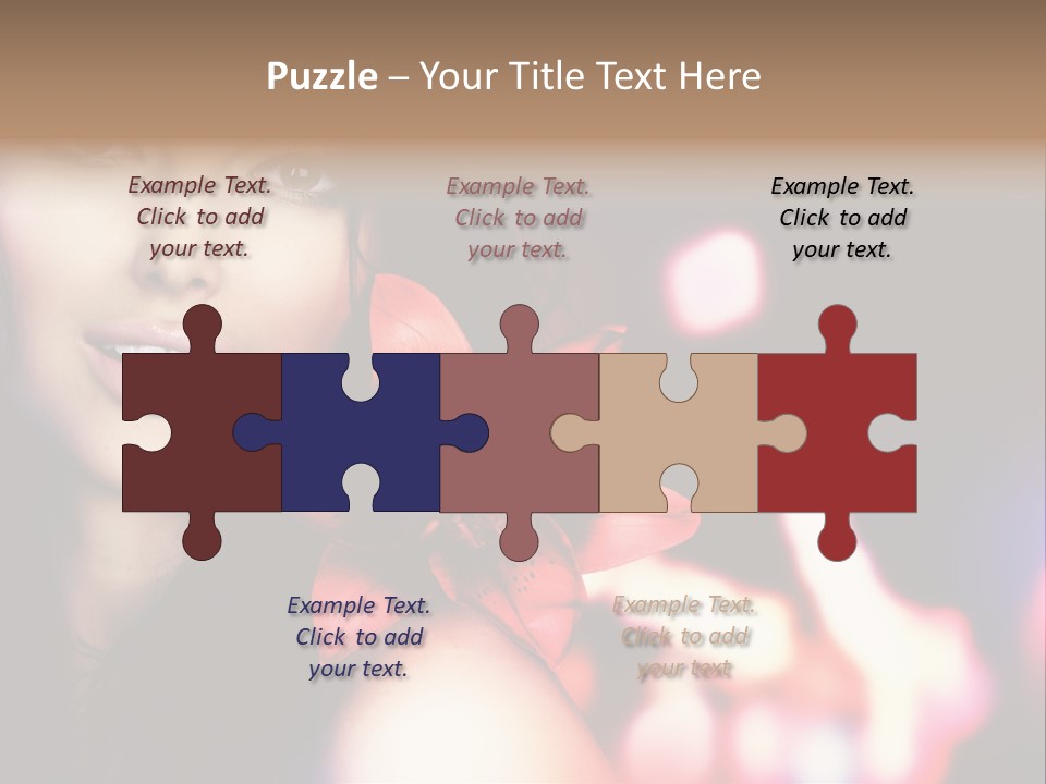 Cosmetic Girl Fashion PowerPoint Template