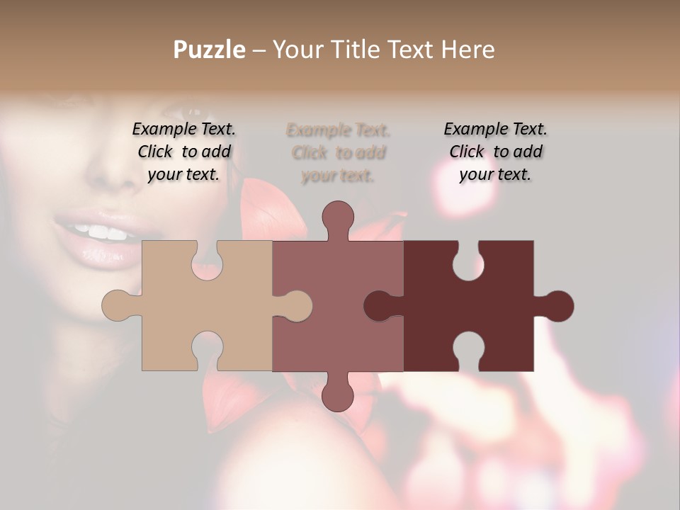 Cosmetic Girl Fashion PowerPoint Template