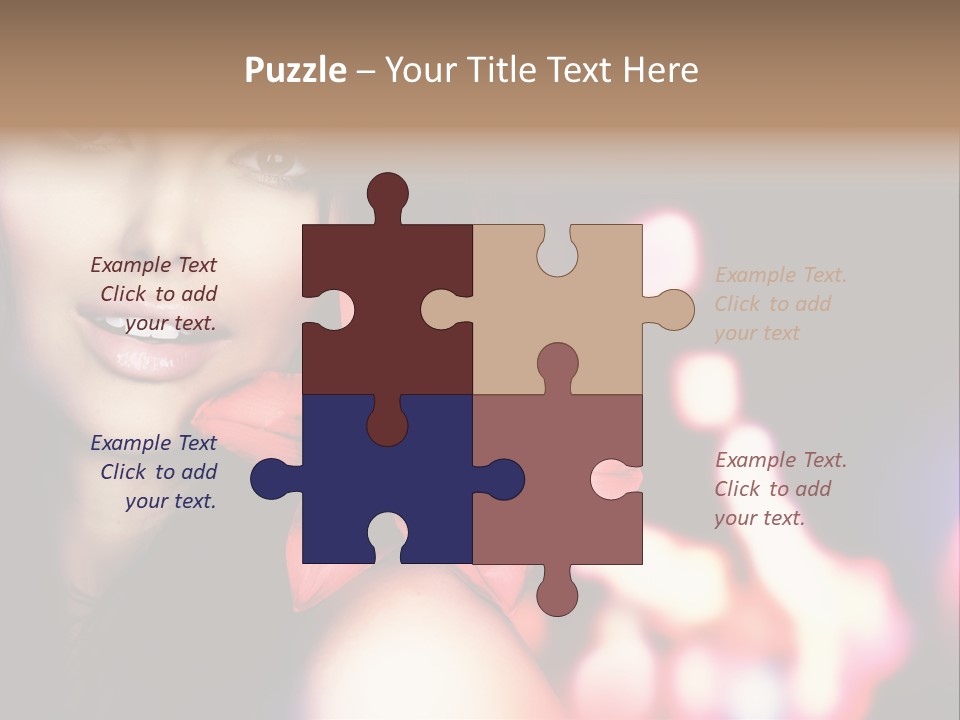 Cosmetic Girl Fashion PowerPoint Template