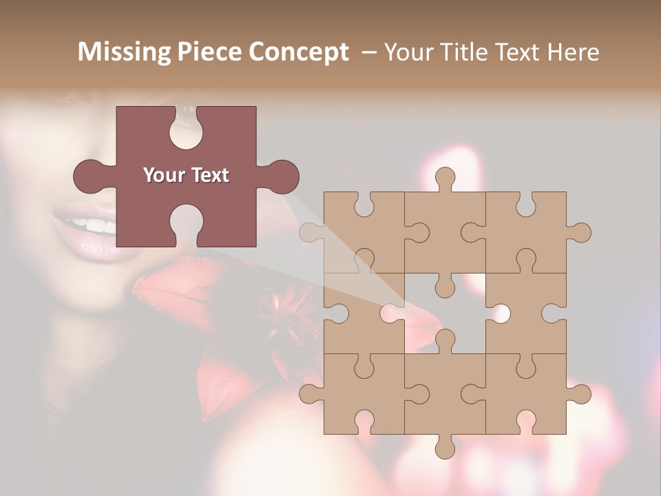 Cosmetic Girl Fashion PowerPoint Template