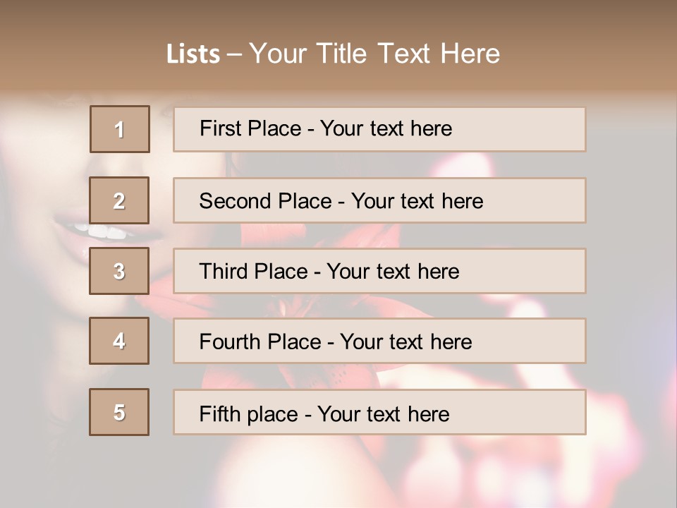 Cosmetic Girl Fashion PowerPoint Template