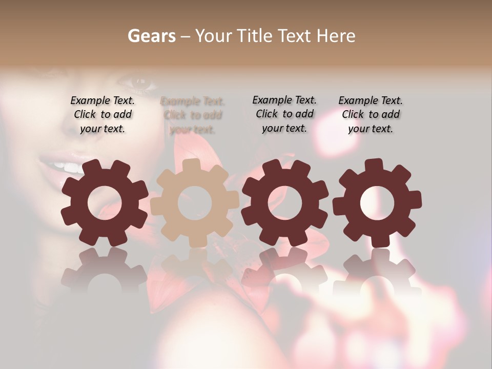 Cosmetic Girl Fashion PowerPoint Template