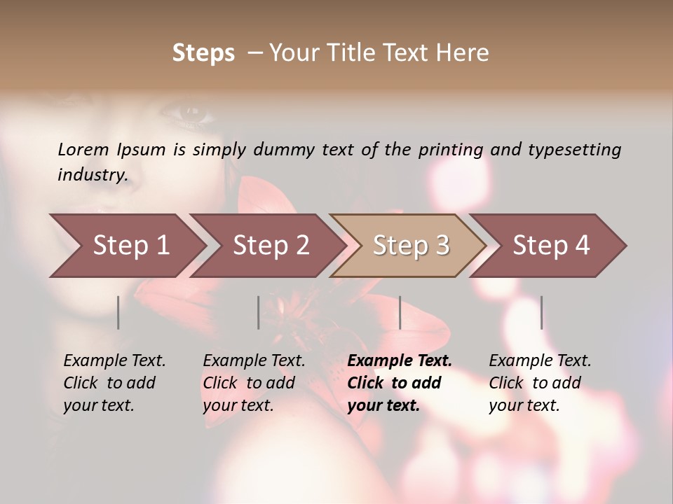 Cosmetic Girl Fashion PowerPoint Template