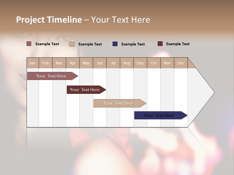 Cosmetic Girl Fashion PowerPoint Template