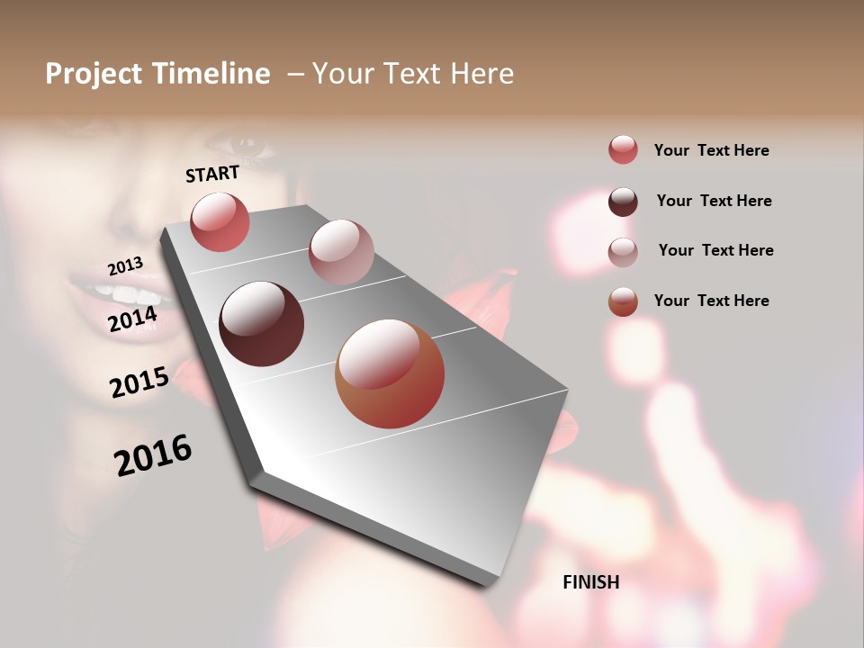 Cosmetic Girl Fashion PowerPoint Template