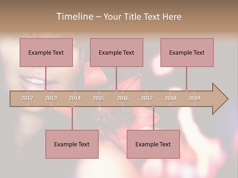 Cosmetic Girl Fashion PowerPoint Template