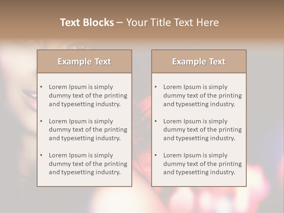 Cosmetic Girl Fashion PowerPoint Template