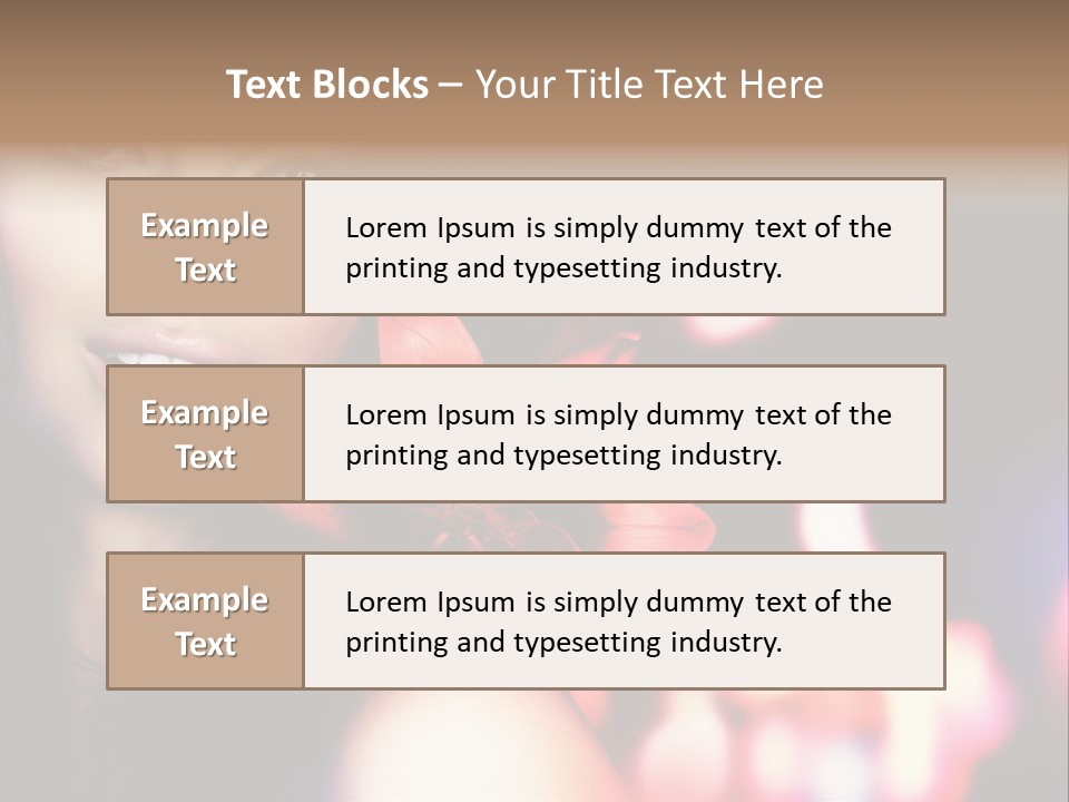 Cosmetic Girl Fashion PowerPoint Template