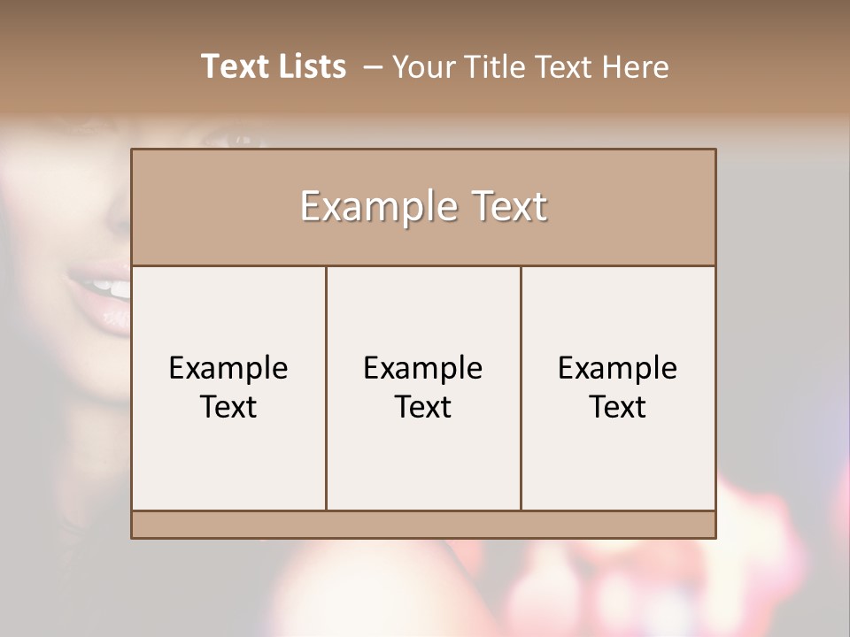 Cosmetic Girl Fashion PowerPoint Template