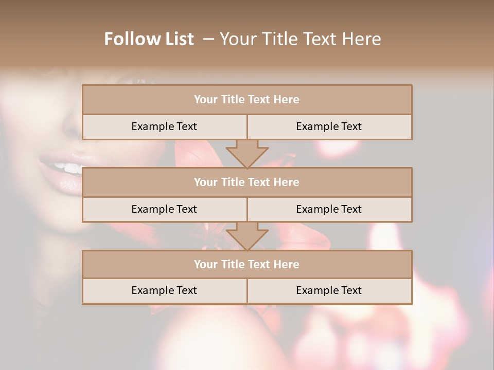 Cosmetic Girl Fashion PowerPoint Template