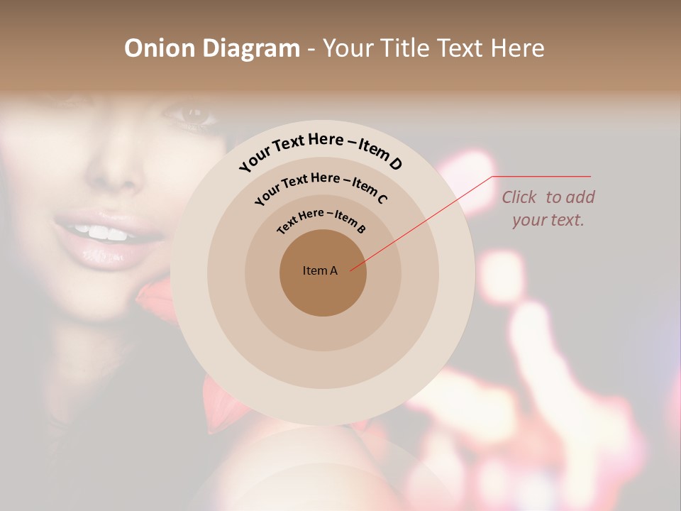 Cosmetic Girl Fashion PowerPoint Template