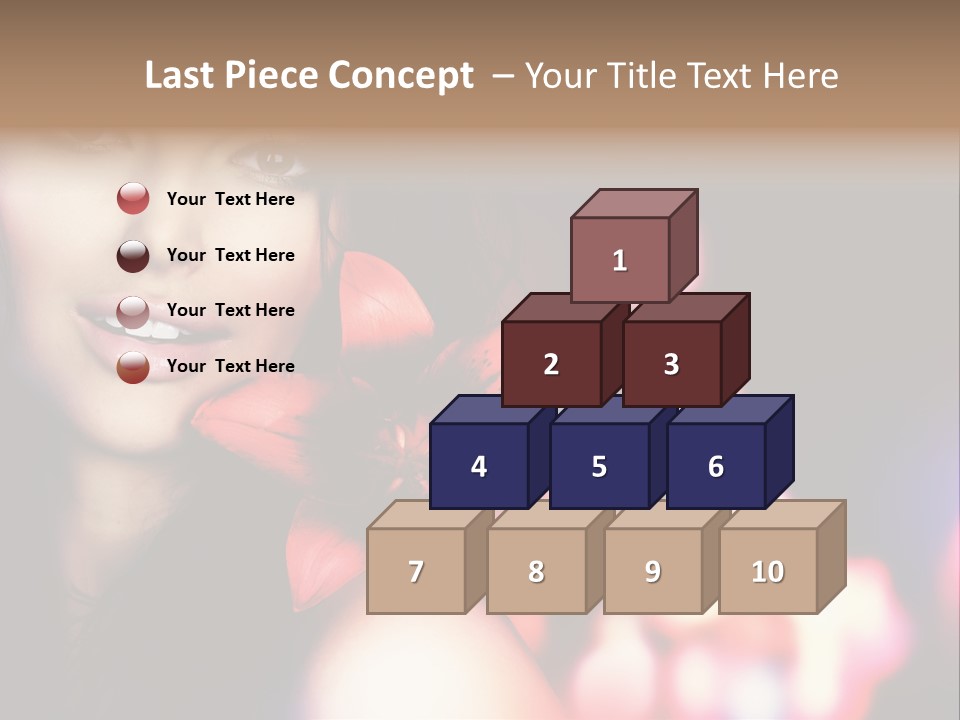 Cosmetic Girl Fashion PowerPoint Template