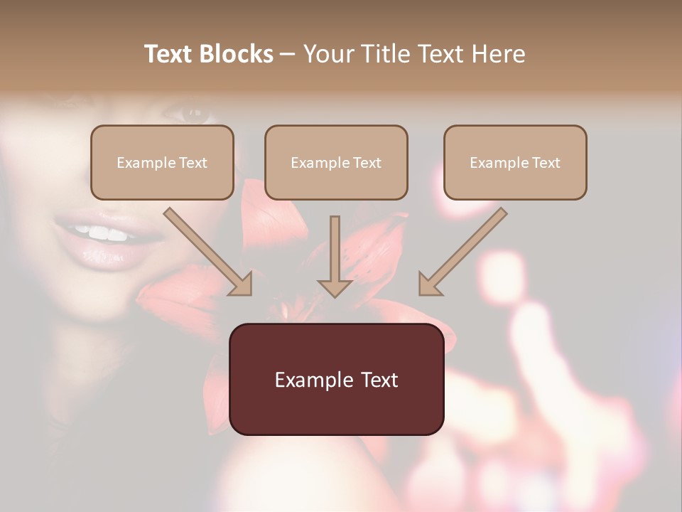 Cosmetic Girl Fashion PowerPoint Template