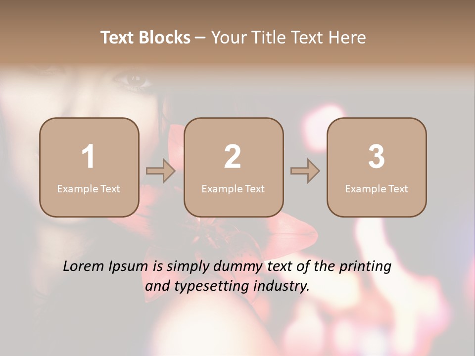 Cosmetic Girl Fashion PowerPoint Template