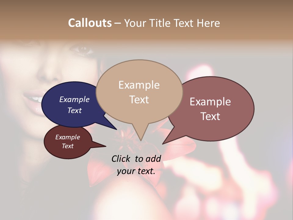 Cosmetic Girl Fashion PowerPoint Template