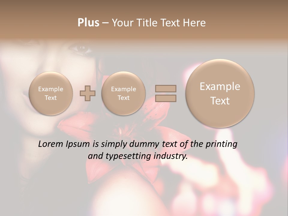 Cosmetic Girl Fashion PowerPoint Template