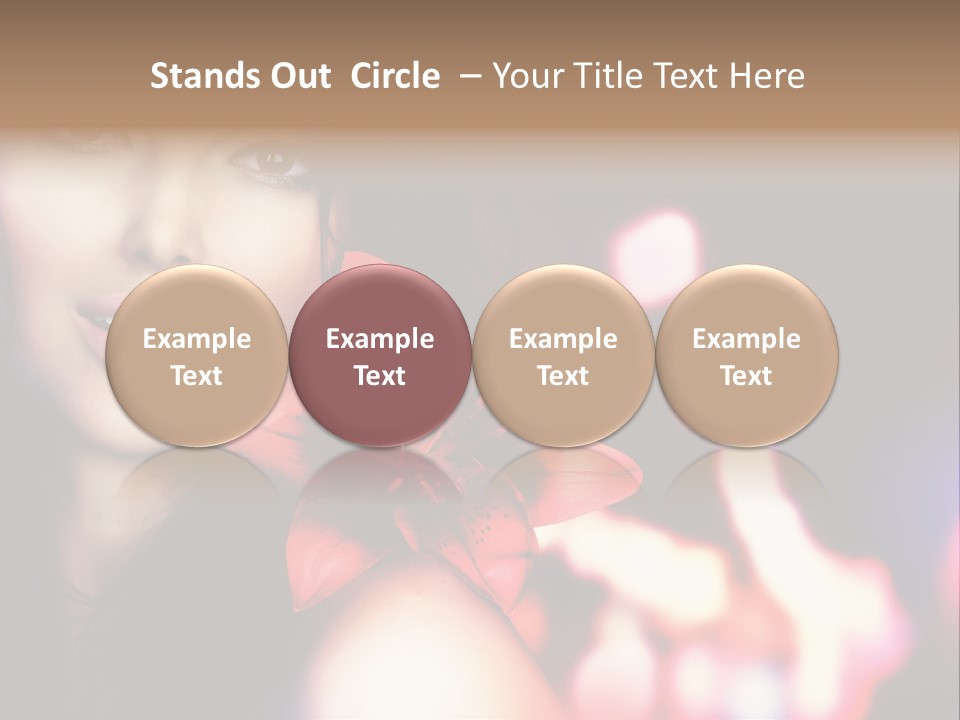 Cosmetic Girl Fashion PowerPoint Template