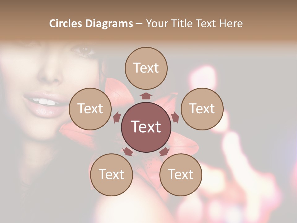 Cosmetic Girl Fashion PowerPoint Template