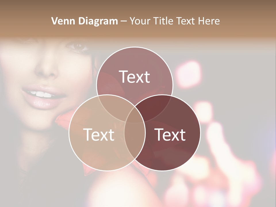 Cosmetic Girl Fashion PowerPoint Template