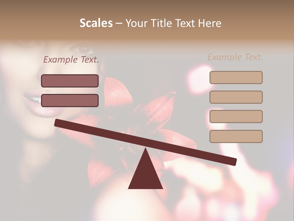 Cosmetic Girl Fashion PowerPoint Template