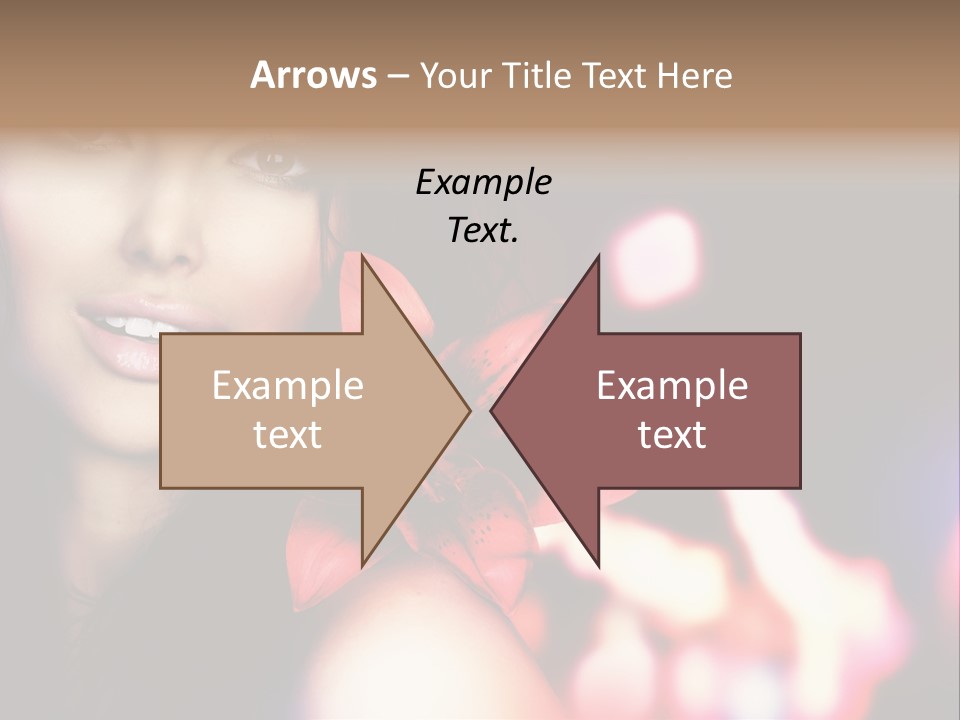 Cosmetic Girl Fashion PowerPoint Template