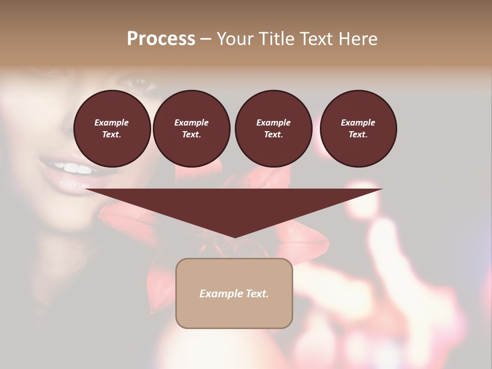 Cosmetic Girl Fashion PowerPoint Template