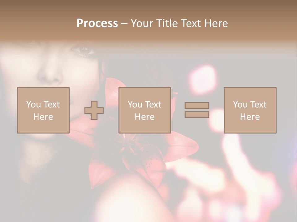 Cosmetic Girl Fashion PowerPoint Template