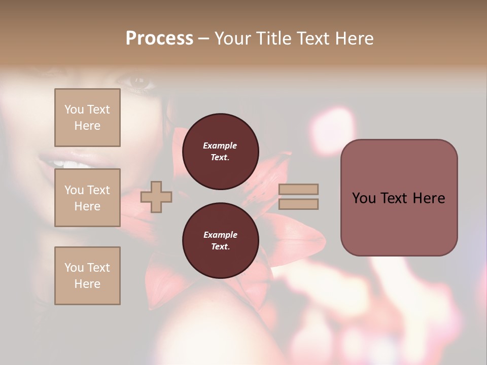 Cosmetic Girl Fashion PowerPoint Template