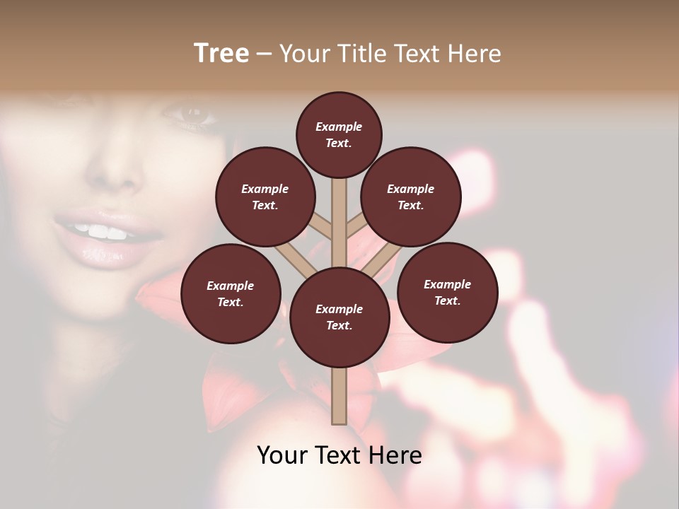 Cosmetic Girl Fashion PowerPoint Template