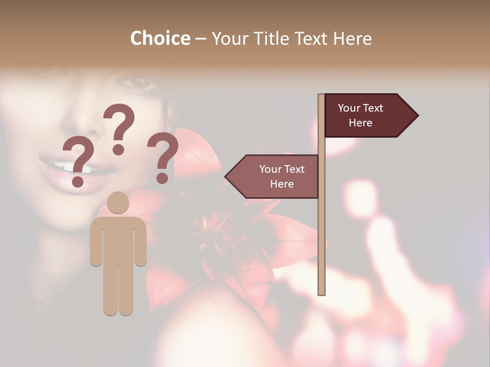 Cosmetic Girl Fashion PowerPoint Template