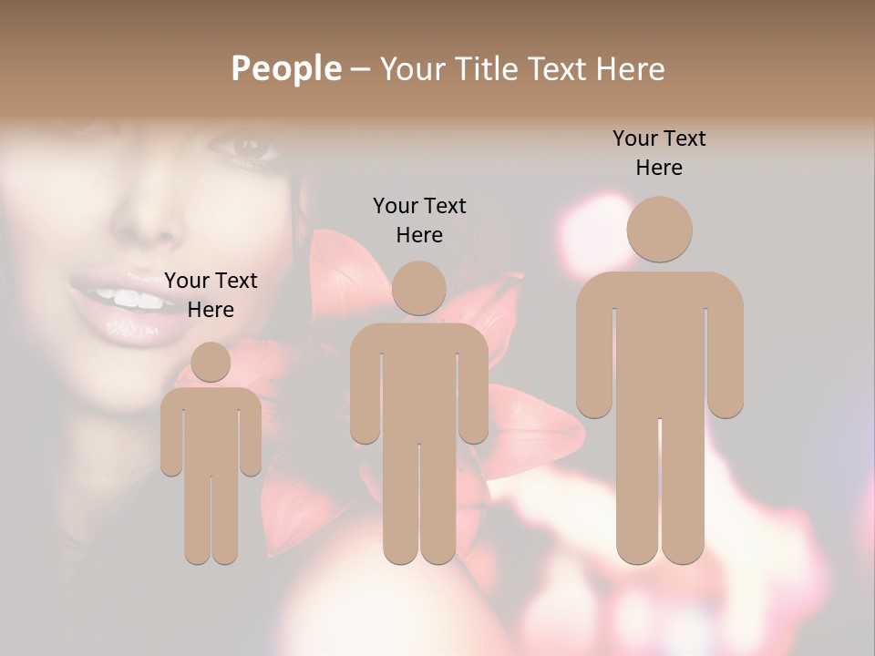 Cosmetic Girl Fashion PowerPoint Template