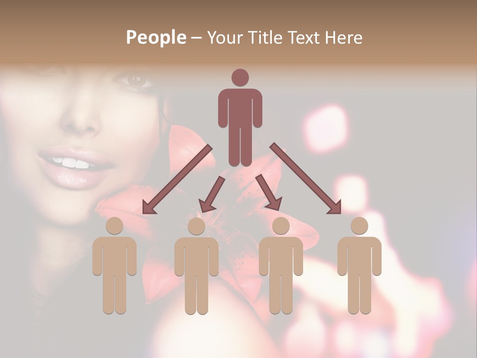 Cosmetic Girl Fashion PowerPoint Template