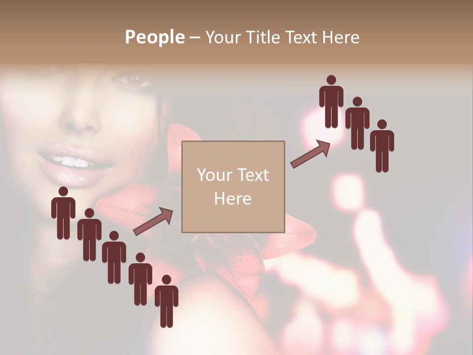 Cosmetic Girl Fashion PowerPoint Template