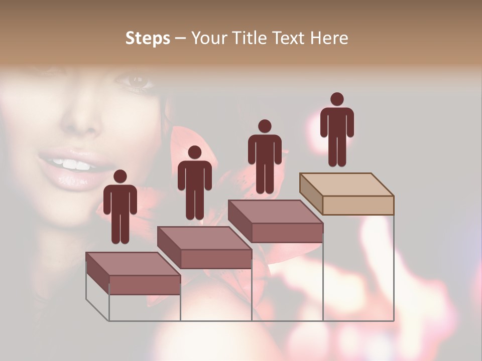 Cosmetic Girl Fashion PowerPoint Template