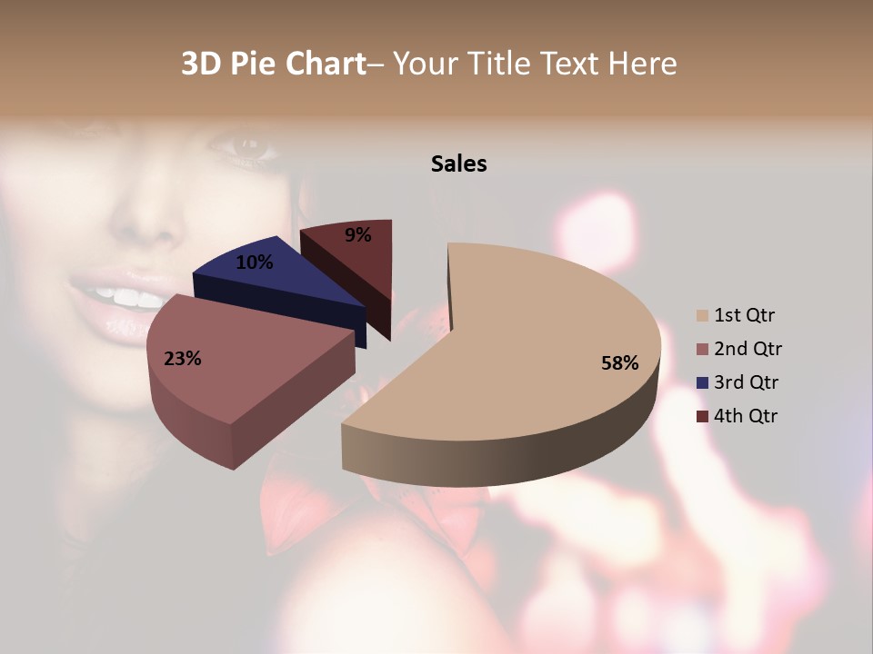 Cosmetic Girl Fashion PowerPoint Template