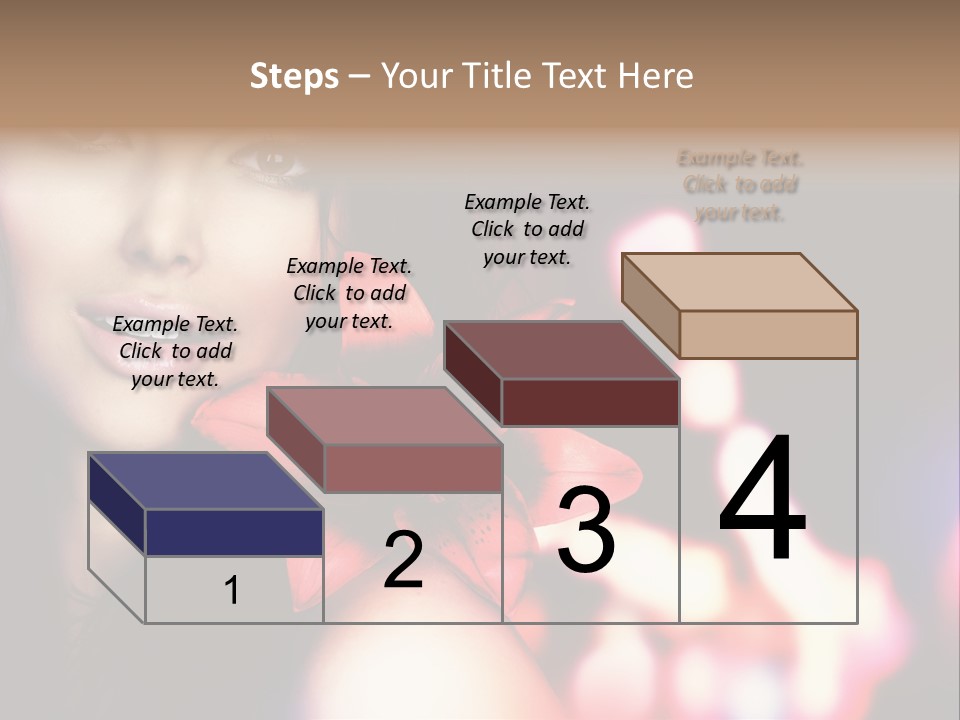 Cosmetic Girl Fashion PowerPoint Template